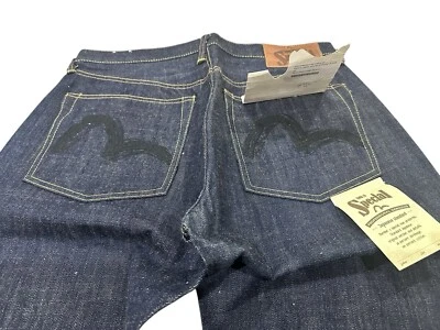 De colección Edición Especial Evisu Heritage Seldvage Denim Negro Bordado Logo36/38/44 Foto 1 de 4