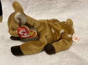 Ty Beanie Baby - Whisper Deer - Fawn (4194) Has #461 Stamp - Picture 1 of 9