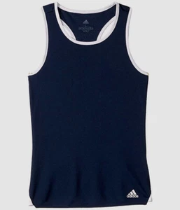 $35 Adidas Kids Girls Blue Sleeveless Racerback Standard Fit Tank Top Size XL - Picture 1 of 2