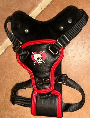 ARNÉS CALAVERA ROJO Y NEGRO XSMALL-PEQUEÑO Foto 1 de 4