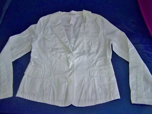X-Mail Damen Blazer Sommerjacke Bluse Hemd Weiß/Stickerei Gr. L(40/42)***NEU*** - Bild 1 von 12