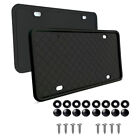 2pc Rubber License Plate Holder Mounting Screws Bumper Bracket Frame For Car SUV TOYOTA Hiace