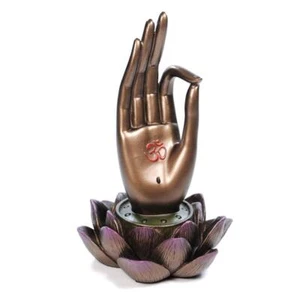 Quemador de Incienso de Mano Buda 6,25" Budista Vitarka Mudra Soporte de Alta Calidad Yoga - Imagen 1 de 5