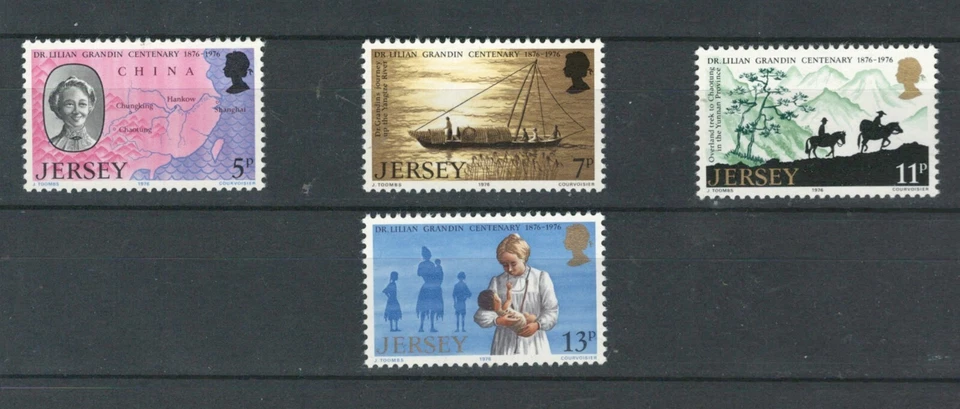 Jersey BRITISH TERRITORIES DR. LILIAN GRANDIN CENTENARY MNH SET  LOT (JER 192) - Image 1 of 1