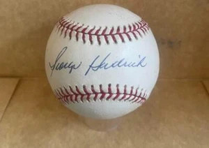 GEORGE HENDRICK CARDINALS/A'S SIGNED AUTO M.L. BASEBALL BAS AUTHENTICATED - Picture 1 of 2