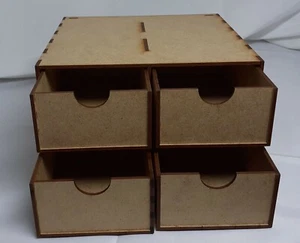 Aufbewahrungssystem 4 Schubladen Hobby Storage 4 drawers Warhammer 40K Tools Rack - Bild 1 von 7