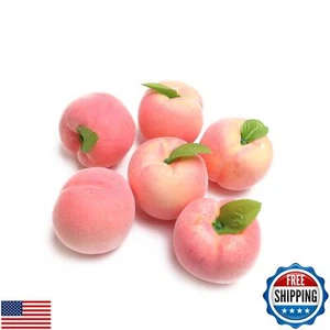 caiyjhao Caihao 6 PIEZAS Frutas Artificiales, Melocotones Espuma, Frutas Decorativas y P - Imagen 1 de 5