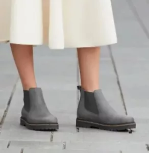 Birkenstock Stalon Nubuck Chelsea booties, gray, Size 36 - Picture 1 of 8