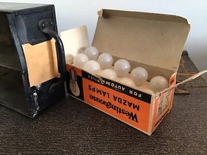 NEW Vintage Westinghouse Mazda #1664 IF lamps bulbs 28V FROSTED hard to find S8 - Bild 1 von 6