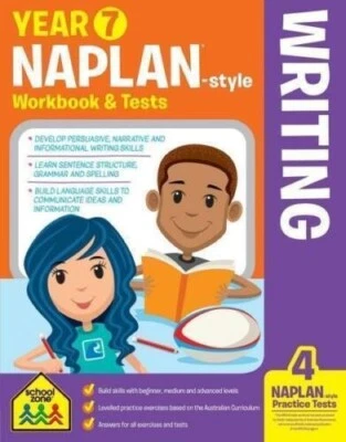 2021 Year 7 Naplan Style Workbook & Tests Writing Hinkler Book School Zone - Image 1 of 3