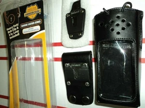 NEW Armor Case Leather Carry Case & Clips for Relm RPV599A Plus RPU499A Plus - Picture 1 of 8