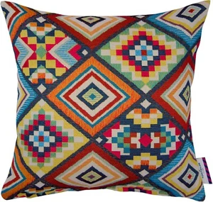 TOM TAILOR Deko Kissen Hülle FUNNY ETHNO Baumwolle Polyester bunt 40x40 cm - Bild 1 von 1
