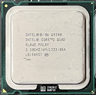 Intel Core 2 Quad Q9300 2.50GHz/6M/1333 SLAWE 4 T Socket LGA775 CPU Processor - Image 1 of 2