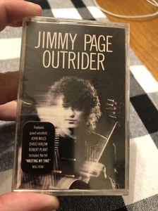 JIMMY PAGE "OUTRIDER" 1988 GEFFEN STILL SEALED/BRAND NEW OOP CASSETTE W/GUESTS - Picture 1 of 5