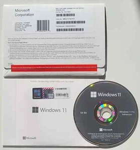 Microsoft Windows 11 Pro 64Bit Deutsch OEM COA DSP LCP + DVD PROFESIONAL KEY - Bild 1 von 1