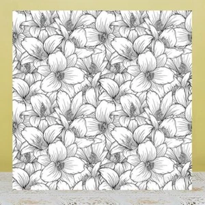 Flower Background Pattern Clear Stamps Silicone Scrapbook Stamp Stencils Diy 1pc - Picture 1 of 12