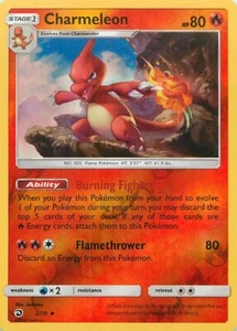 Pokemon TCG - Charmeleon 2/70 Dragon Majesty Reverse Holo - Picture 1 of 2