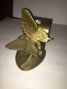 Art Deco Antique Butterfly Spiral Bookend Holder  - Picture 1 of 5