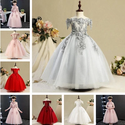 Flower Girl Dress Communion Party Prom Princess Pageant Bridesmaid Wedding Dress - Image 1 of 4