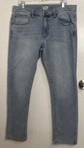 Lazer Skinny Blue Light Wash Denim Size 36 x 32 - Picture 1 of 6