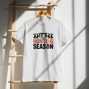 Funny easter T-Shirt, Hunting Season, bunny, Egg, rabbit, barbecue, dad/father - Picture 1 of 16