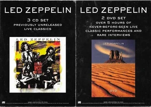LED ZEPPELIN - Promotion Card  - aus NEW YORK USA - live classics - Picture 1 of 1