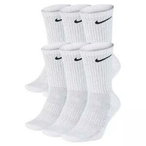 Nike Men's Socks Dri-Fit Everyday Cushioned Athletic Fitness Crew Training Socks