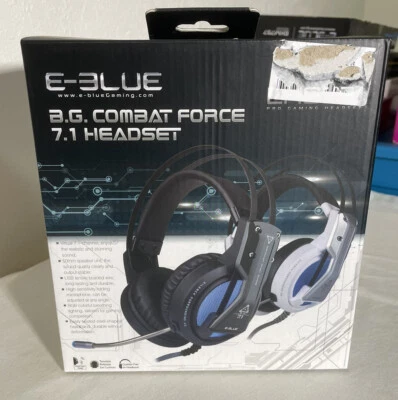 Auriculares para juegos Ehs971 7.1 sonido envolvente Combat Force 7.1 auriculares E-azul Foto 1 de 4