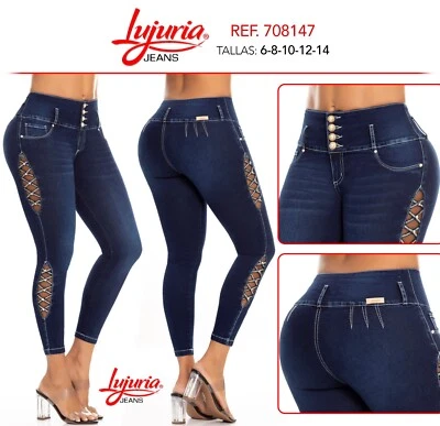 JURIA JEANS COLOMBIANOS COLOMBIANOS PUSH UP JEANS LEVANTA COLA - Imagen 1 de 3