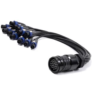 PA Con 25 pole Male to 12 Female Speakons. Van Damme Black Series Speaker cable - Picture 1 of 1