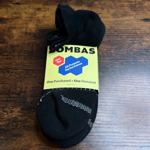 Bombas Ankle Socks Black 3-Pack Mens Size 6-9 Midweight Hex Tec Comfortable NWT - Picture 1 of 7