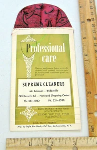 INSERTO FAZZOLETTO TASCABILE ~ CARTONE CON TESSUTO PAISLEY ~ DETERGENTI SUPREMI ~ RITO STILE ~ 1 - Foto 1 di 5