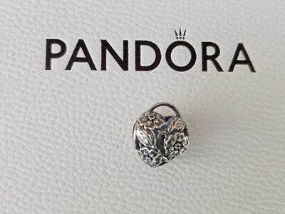 Charm Pandora cuore lucchetto floreale - Immagine 1 di 2