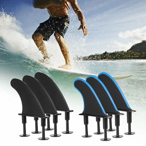 3 piezas aletas suaves para tabla de surf con tornillos aletas de surf de 4,5 pulgadas para tabla de surf suave V9U5 - Imagen 1 de 10