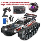 Remote Control Toy Gift 4Wd High Speed Rc Spray Tank Crawler Vehicle Drift Car