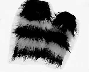 Weiß schwarz ton flauschig Beinwärmer Stiefelabdeckungen Halloween Beinwärmer Frauen Party - Bild 1 von 1