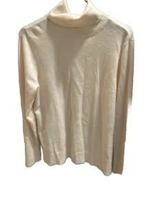 Maglione Boston Proper donna panna girocollo XL nuovo con etichette - Foto 1 di 3