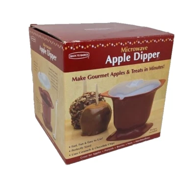 Back to Basics Microwave Apple Dipper Caramel Chocolate Pretzel Candy Treats NEW - Image 1 of 4