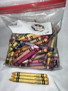 1 Lb Crayons CRAYOLA Bulk Used Crafts Melting Includes At Least 3 Dandelion - Picture 1 of 8
