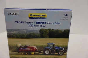 1/64 NH T8.275 Tractor w/BB9060 Square Baler, 2012 Farm Show, ERTL 13833A - Picture 1 of 3
