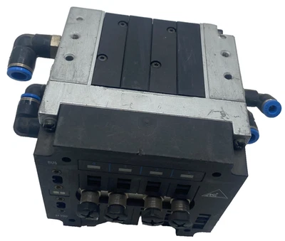 FESTO VALVE BLOCK MANIFOLD CPV14-GE-ASI-4E4A-Z M8, CPV-14-VI, 185 883 M802 - Image 1 of 4