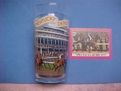 1979 Kentucky Derby Glass & Rare Star Card #105.Both Mint - Image 1 of 3