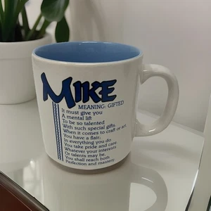 Papel Mike personalisierter Vintage Kaffeebecher Name Bedeutung besonderes Gedicht 12 Oz. - Bild 1 von 6