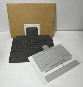 Microsoft Surface Pro Tastatur 1864 mit Stiftaufbewahrung für Business Platin Neu - Bild 1 von 9