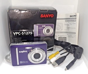 Sanyo VPC-S1275PU Purple 12MP Digital Camera Tested and Working - Picture 1 of 14