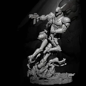 1/24 Resin Cyberpunk Model Kit Mercenaries Space Team Unpainted - Picture 1 of 4