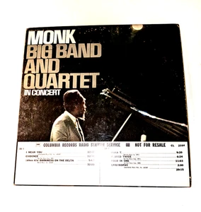 64 RARE LP Orig Mono Thelonious Monk Big Band & Quartet In Concert Sample NM $25 - Picture 1 of 5