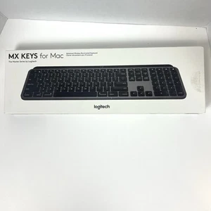 Logitech MX Keys for Mac Advanced Wireless Illuminated Keyboard Unopened Box - Picture 1 of 8