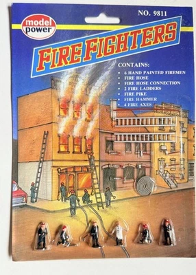 Vintage Model Power HO Scale Firefighters. MUST SEE DESCRIPTION/PHOTOS - Image 1 of 2