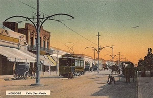 Argentina - MENDOZA - Calle San Martín - Tranvia - Ed. A.C.K. 1993 - Imagen 1 de 2